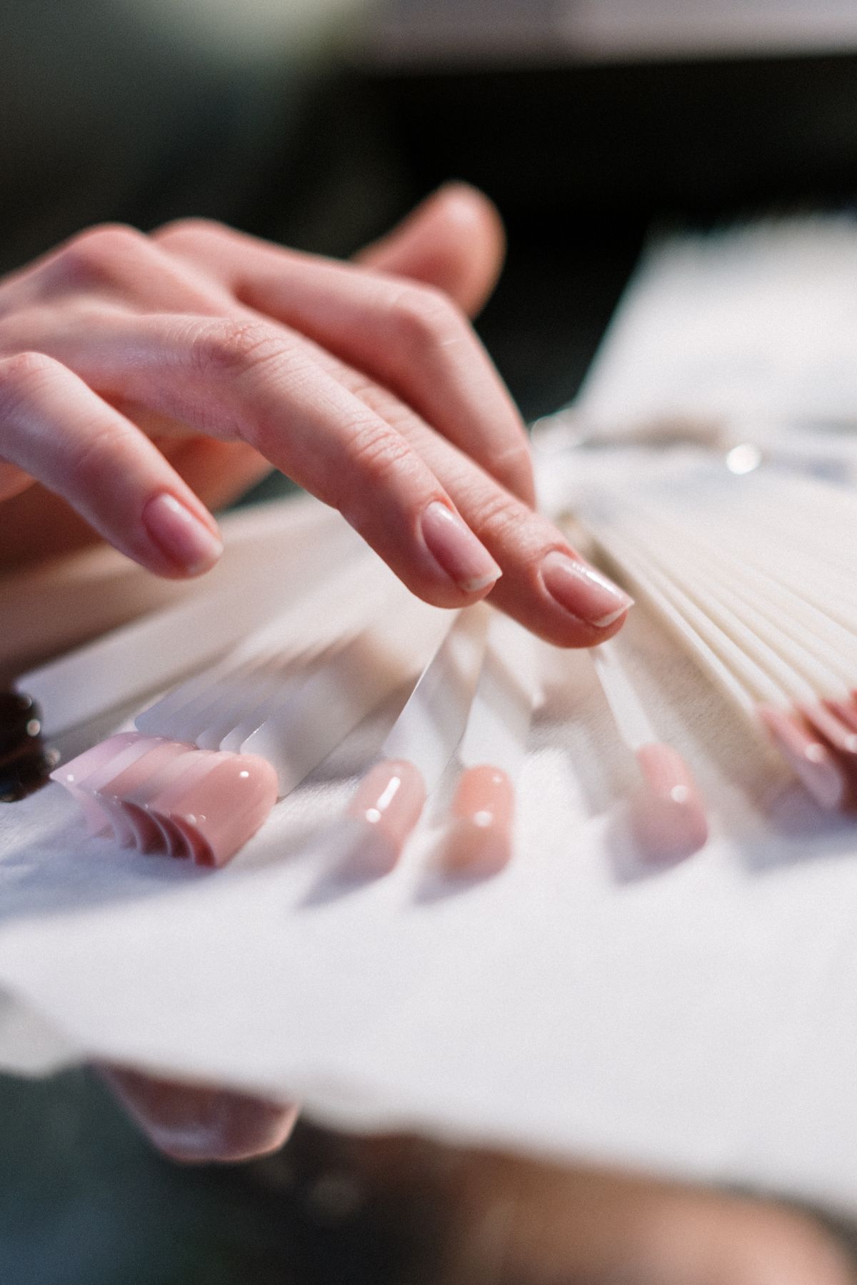 Nail tips and nail art in progress